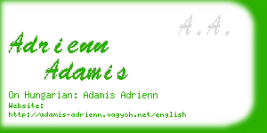 adrienn adamis business card